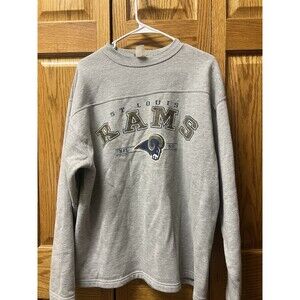 vintage St. Louis Rams NFL gray crewneck sweatshirt Size L/XL